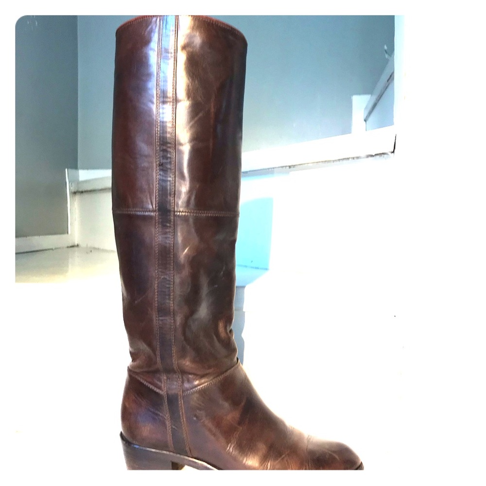 Dries Van Notan Brown leather riding boots